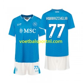 SSC Napoli Khvicha Kvaratskhelia 77 Kind Thuis Tenue 2024-25